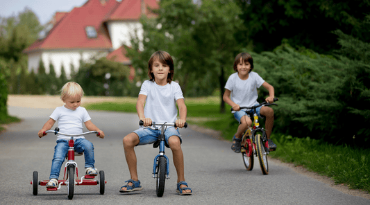 balance bike or a tricycle