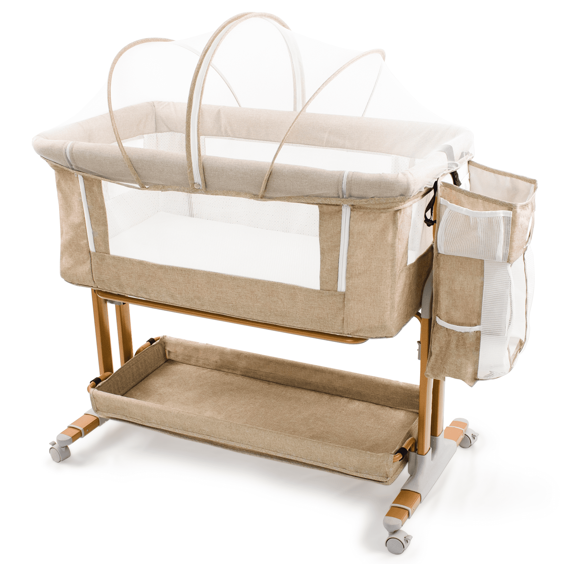 Bassinet Bedside Sleeper for Baby 0 6 Months with Wheels Mattress Dr Bicystar