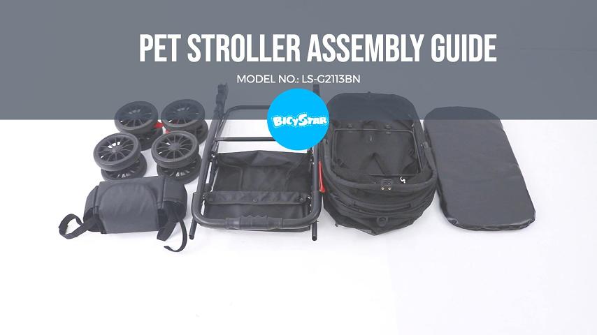 Bicystar Pet Stroller Assembly Guide | Model LS-G2113BN