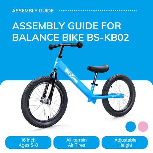 16" Balance Bike Assembly Guide | Model No. BS-KB02