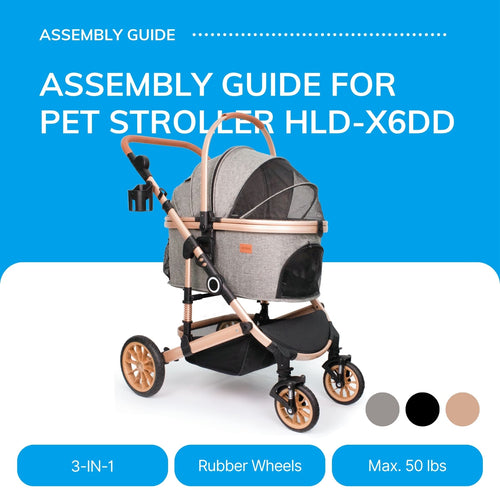 Bicystar Pet Stroller Assembly Guide | Model HLD-X6DD