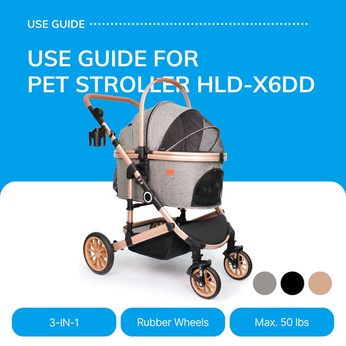 Guide to Use Your Bicystar Pet Stroller | Model HLD-X6DD