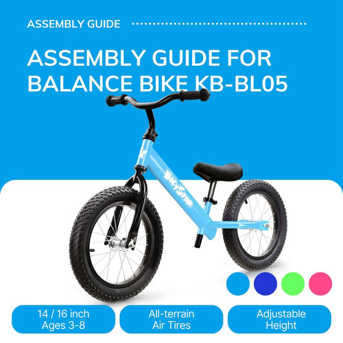 Bicystar 14" Balance Bike Assembly Guide | Model KB-BL05