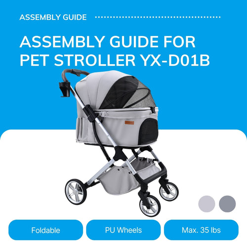Bicystar Assembly guide for pet stroller| YX-D01B