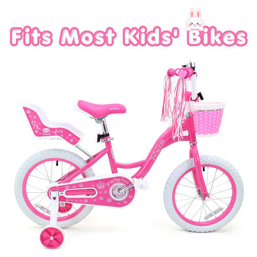 Bicystar Doll Bike Seat for 18-22 Inch Dolls, Easy 3-Minute Install, Fits Most Kids' Bikes