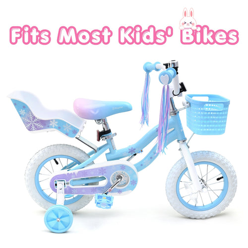 Bicystar Doll Bike Seat for 18-22 Inch Dolls, Easy 3-Minute Install, Fits Most Kids' Bikes