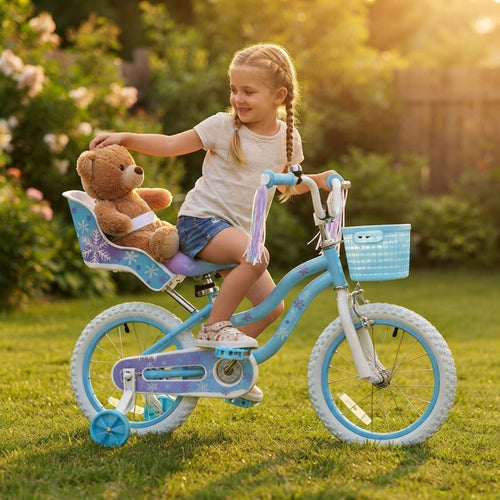 Bicystar Doll Bike Seat for 18-22 Inch Dolls, Easy 3-Minute Install, Fits Most Kids' Bikes