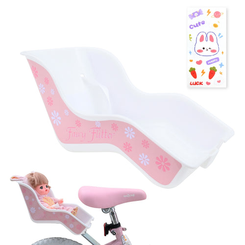 Bicystar Doll Bike Seat for 18-22 Inch Dolls, Easy 3-Minute Install, Fits Most Kids' Bikes