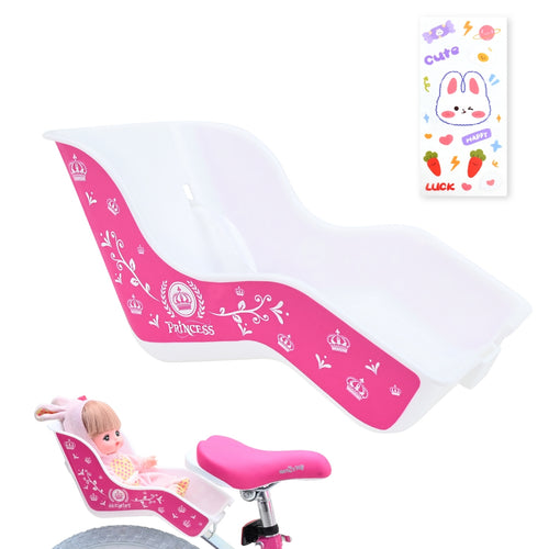 Bicystar Doll Bike Seat for 18-22 Inch Dolls, Easy 3-Minute Install, Fits Most Kids' Bikes