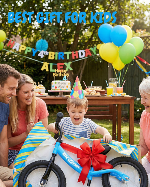 14 Inch Balance Bike for Kids 3-6 Years, Air Rubber Tires | KB-BL04