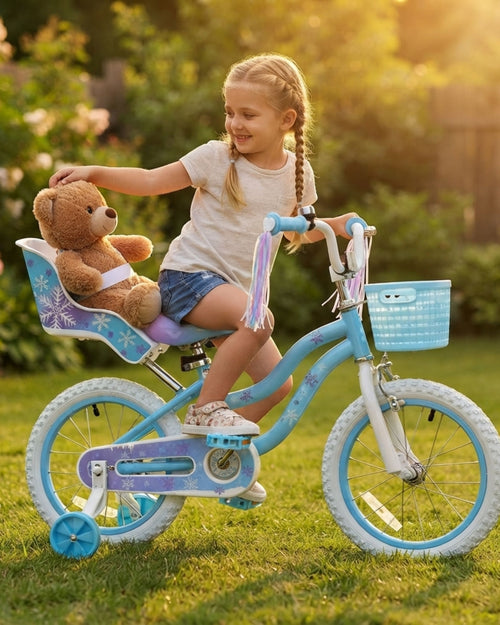 Bicystar Doll Bike Seat for 18-22 Inch Dolls, Easy 3-Minute Install, Fits Most Kids' Bikes