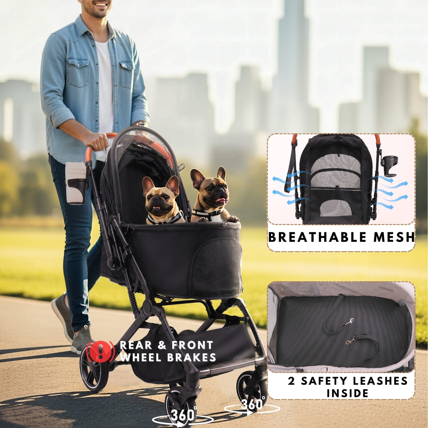 cat stroller for 2 cats