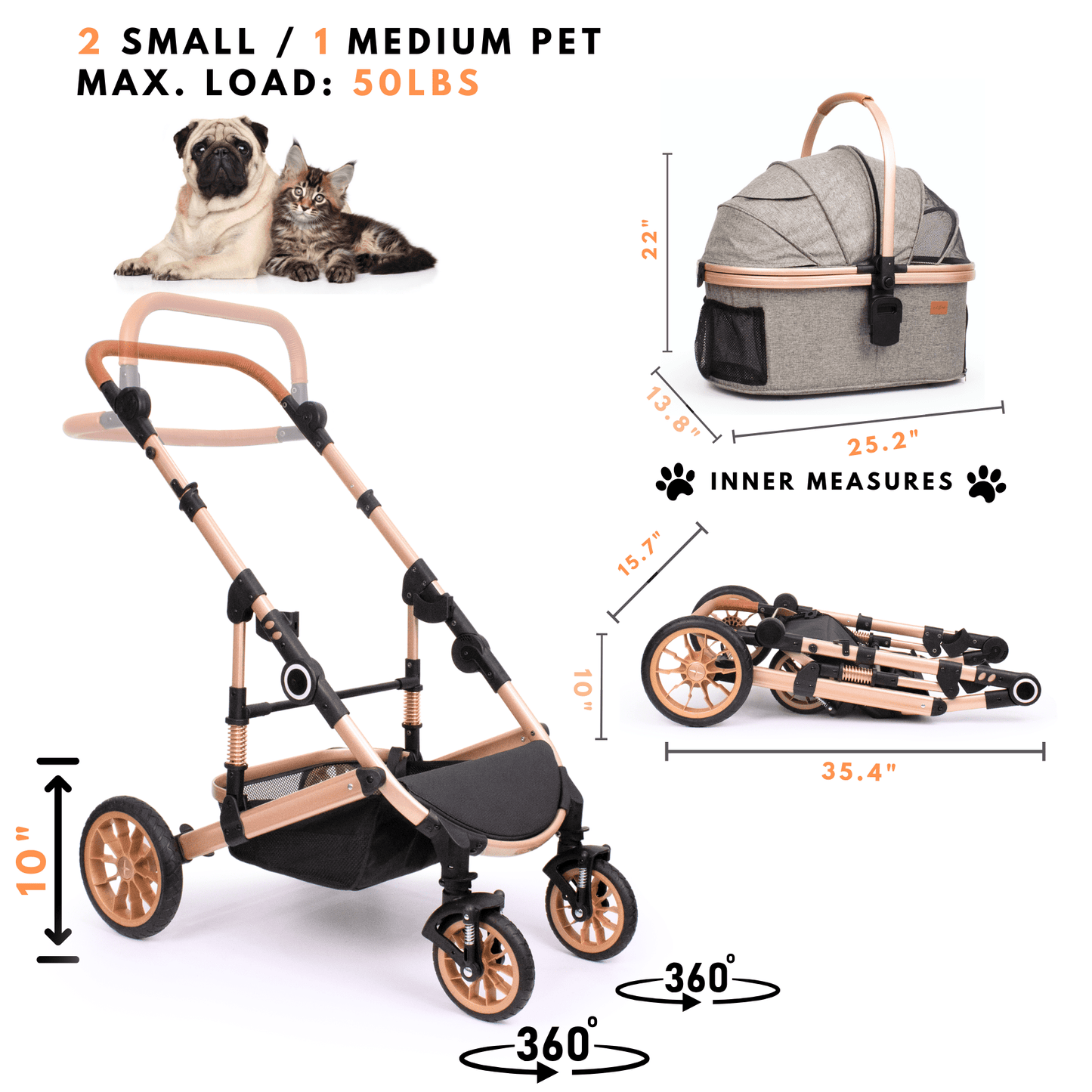 dog stroller for medium dogs 20 lbs