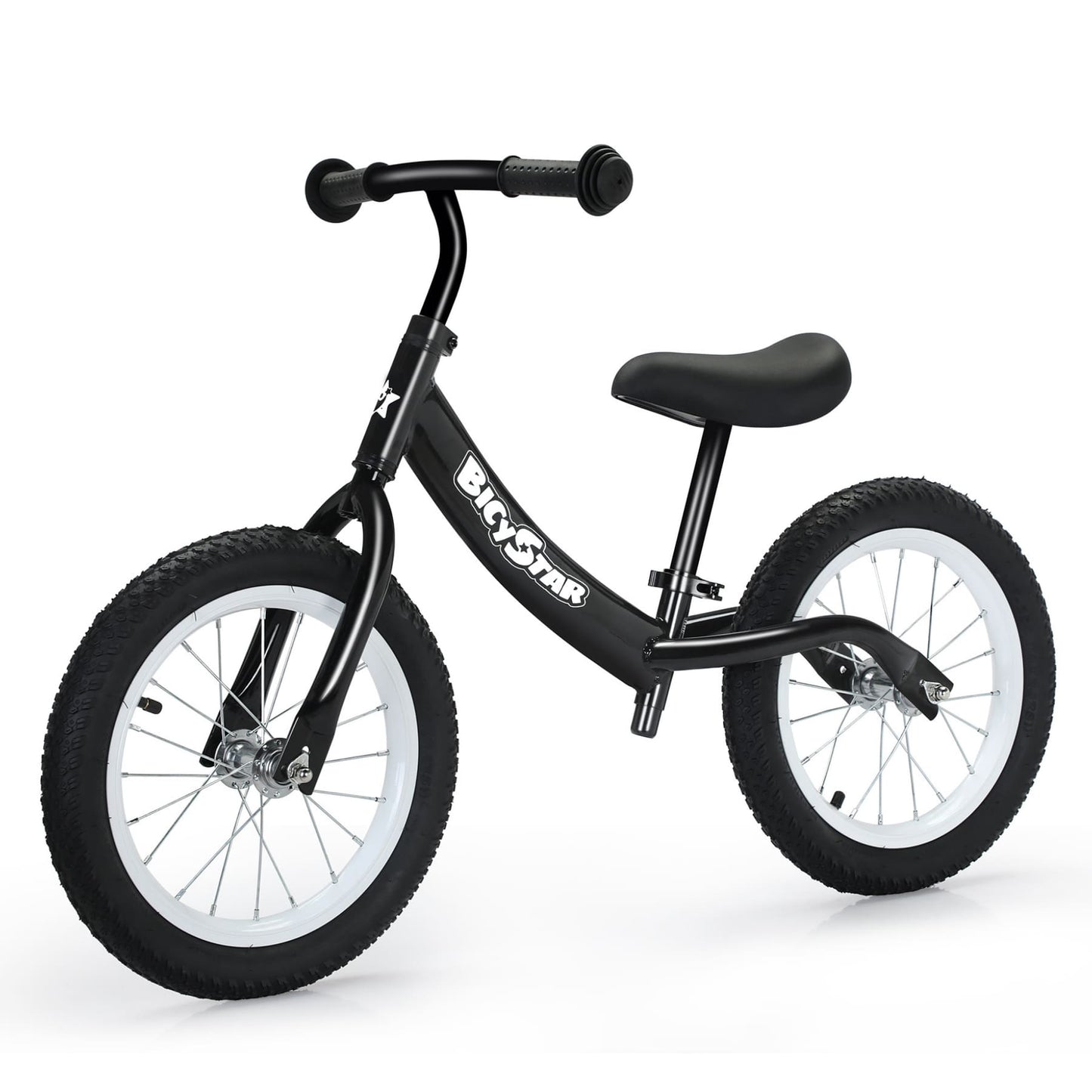 14 Inch Balance Bike for Kids 3-7 Year Old, Kids Bike with No Pedals, Air Rubber Tires