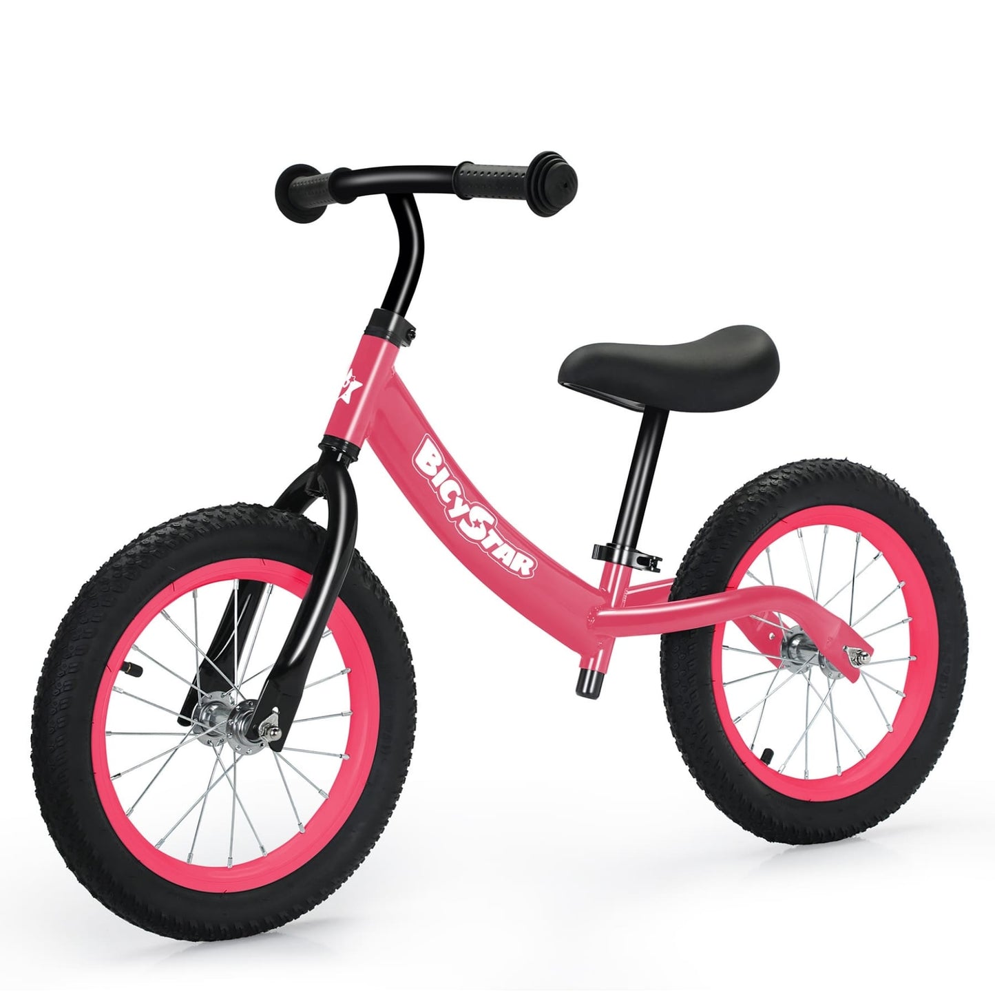 14 Inch Balance Bike for Kids 3-7 Year Old, Kids Bike with No Pedals, Air Rubber Tires