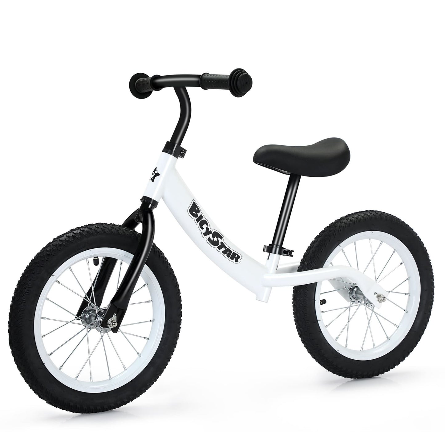 14 Inch Balance Bike for Kids 3-7 Year Old, Kids Bike with No Pedals, Air Rubber Tires