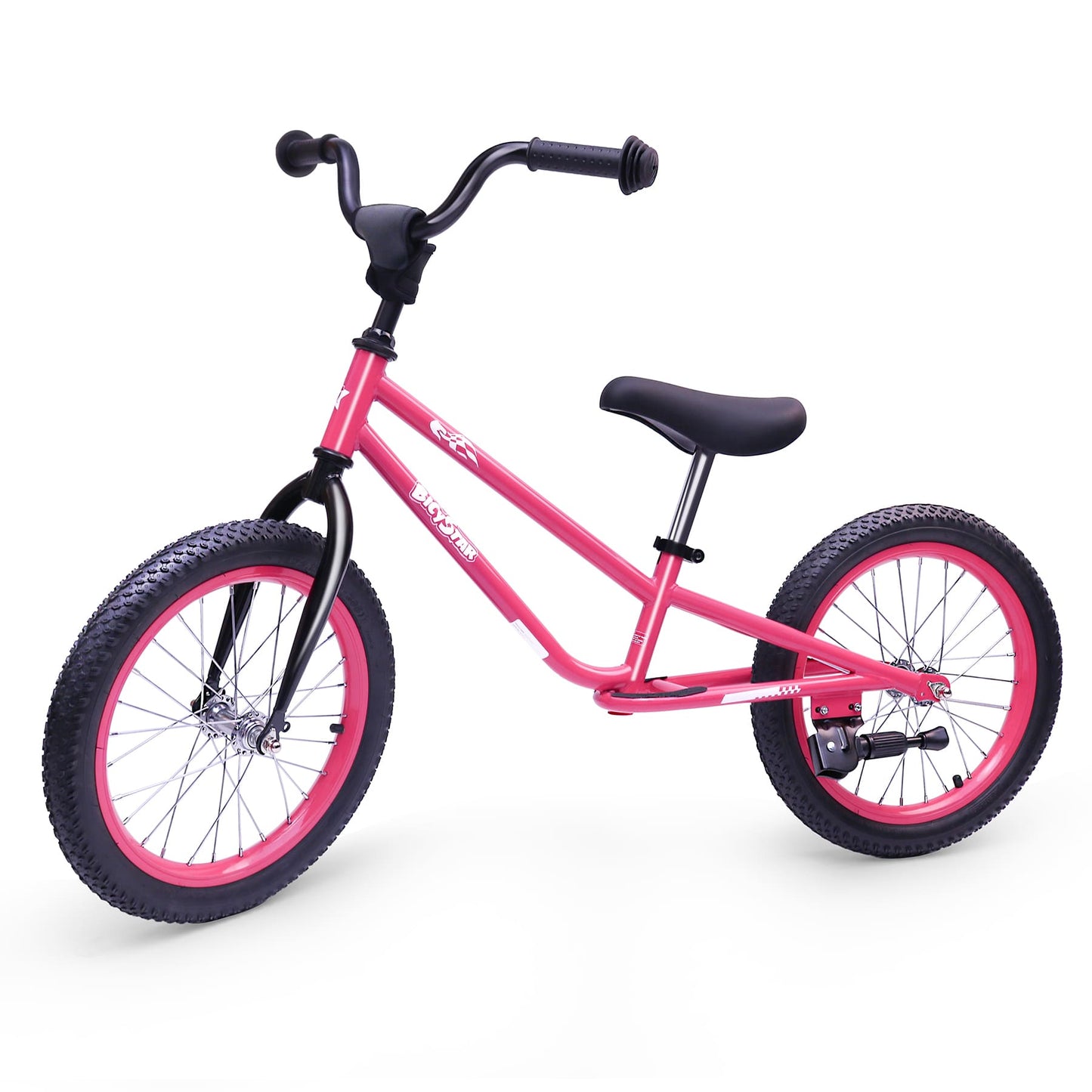 16 Inch Kids Balance Bike for 5-8 Year Old, No Pedals, Footrests, Adjustable Height for Big Kids, Boys, Girls