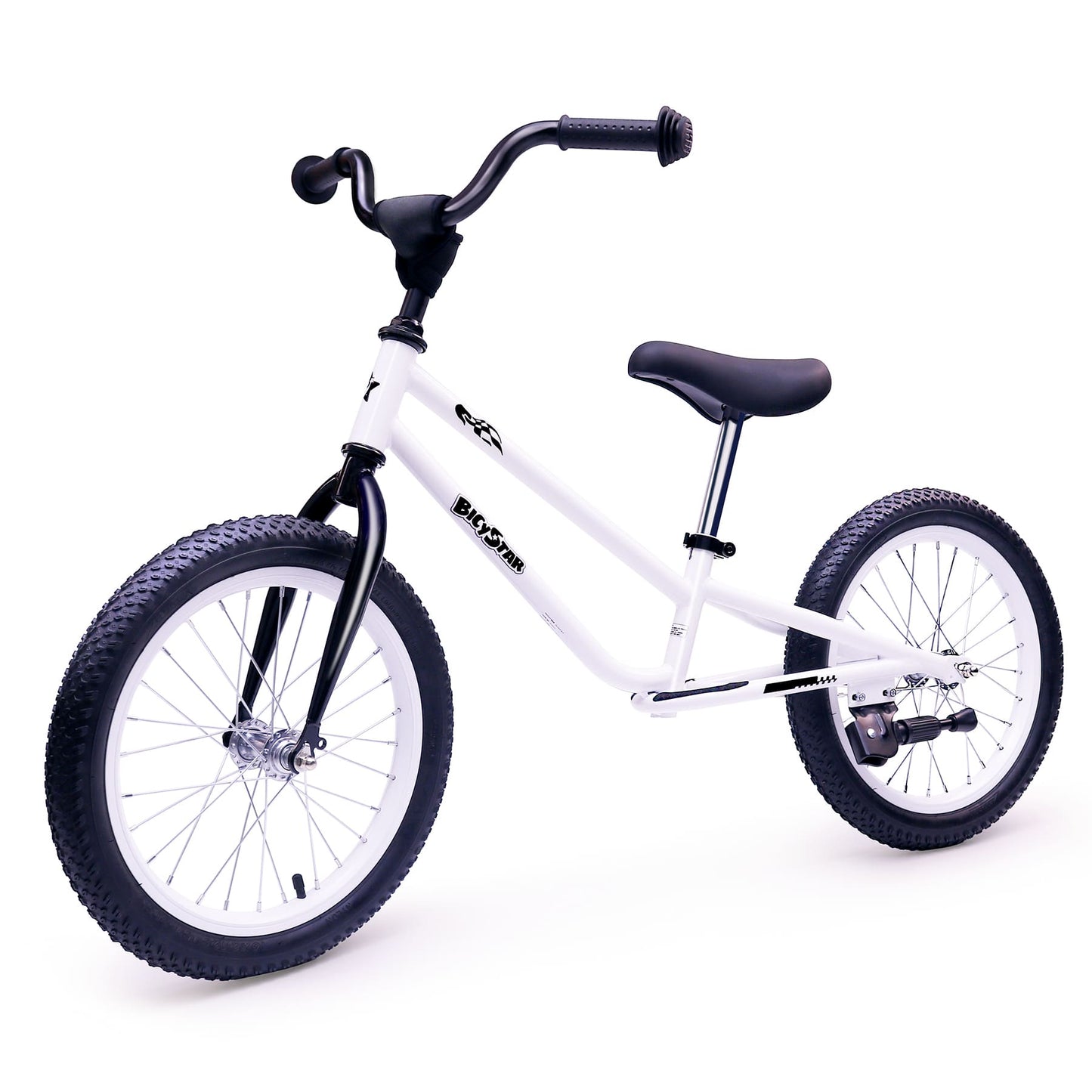 16 Inch Kids Balance Bike for 5-8 Year Old, No Pedals, Footrests, Adjustable Height for Big Kids, Boys, Girls