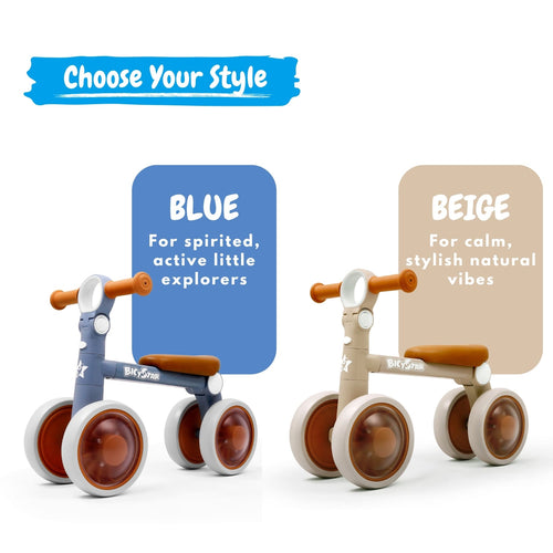 Baby Balance Bike with Light-up Wheels for Toddler 10-30 Months | SWB-0706S