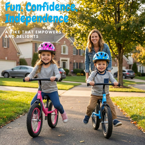 14 Inch Balance Bike for Kids 3-5 Years, Air Rubber Tires | KB-BL04