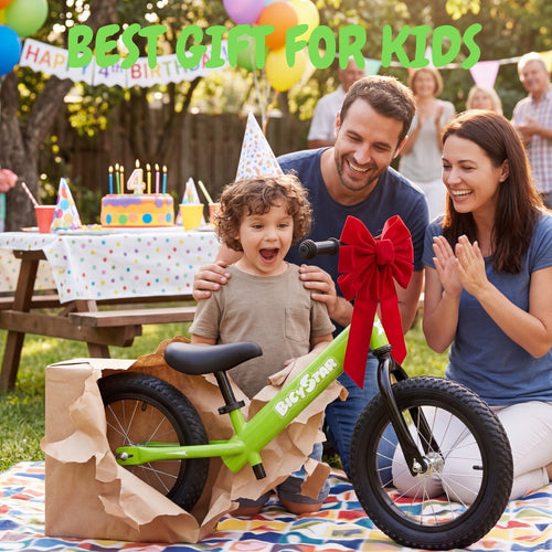 14 / 16 Inch Balance Bike for Kids 3-8 Years, Air Rubber Tires | KB-BL05