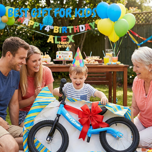 14 Inch Balance Bike for Kids 3-5 Years, Air Rubber Tires | KB-BL04