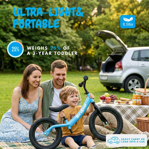 14 Inch Balance Bike for Kids 3-5 Years, Air Rubber Tires | KB-BL04