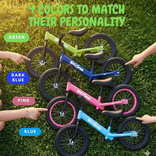 14 / 16 Inch Balance Bike for Kids 3-8 Years, Air Rubber Tires | KB-BL05