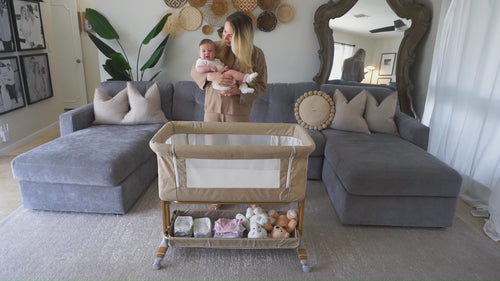 bassinet with wheels
