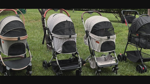 Bicystar Pet Stroller Rain Cover, Clear EVA with Front Zipper, Ventilation Holes, Foldable Universal Fit