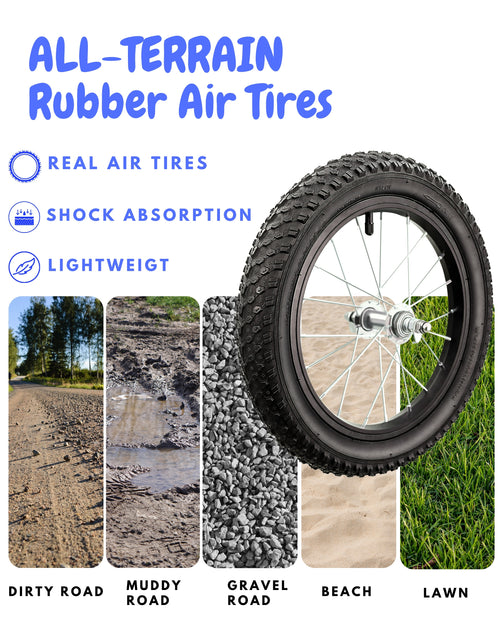 14 Inch Balance Bike for Kids 3-6 Years, Air Rubber Tires | KB-BL05